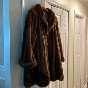 This mink coat is stunning and will certainly keep you warm.